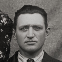 Enhanced portrait with sharper, more defined facial features